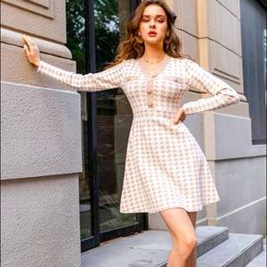Houndstooth Preppy Dress